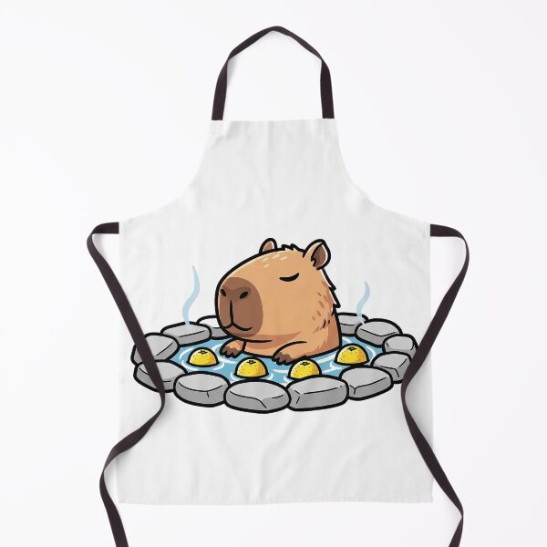 Item preview, Capybara in a Yuzu Bath - Cute & Relaxing Onsen designed and sold by ChameloX.