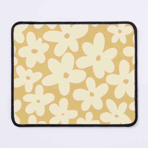 Item preview, Beige flowers on yellow designed and sold by Karf ..