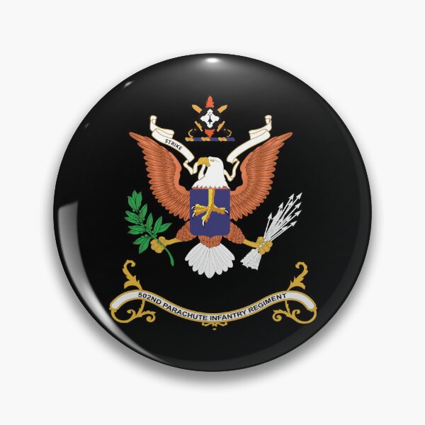 Artikelvorschau, Armee - Regimentsfarben - 502. Fallschirminfanterieregiment - STRIKE X 300 entworfen und verkauft von Military Insignia Products.