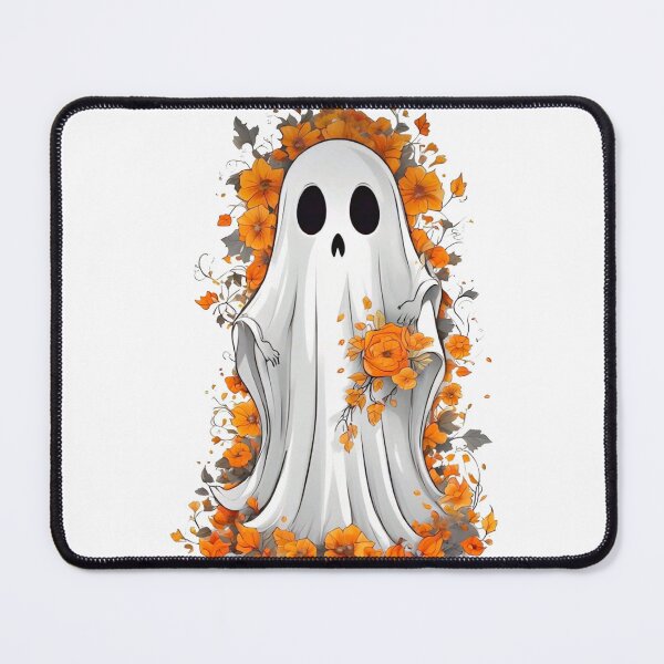 Item preview, Halloween Ghost with Orange Blossom designed and sold by lganme.