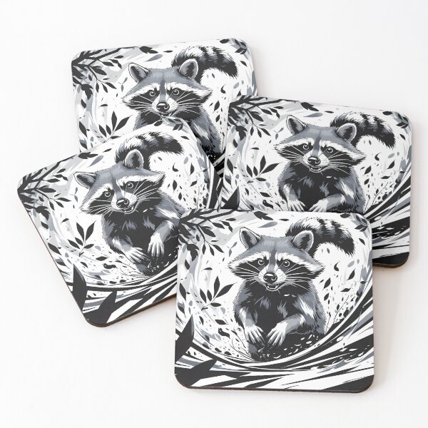 Item preview, Raccoon Chaos – Wild Energy Raccoon Art for Animal Lovers designed and sold by JoyMuse.