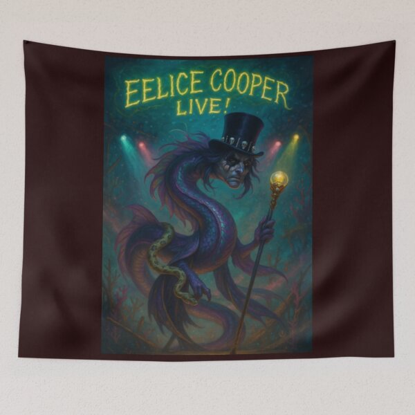 Item preview, EELice Cooper Parody Shock Rock Illustration – EELuminati designed and sold by pintadopartners.