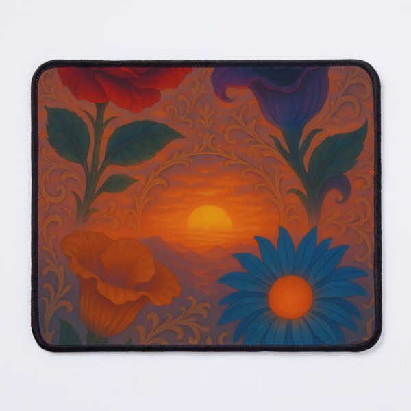 Item preview, Ornamental Flowers with Sunset designed and sold by FunnySignalStudio.