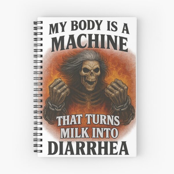 Item preview, Funny Skeleton Lactose Intolerance Meme designed and sold by SadInternetClub.