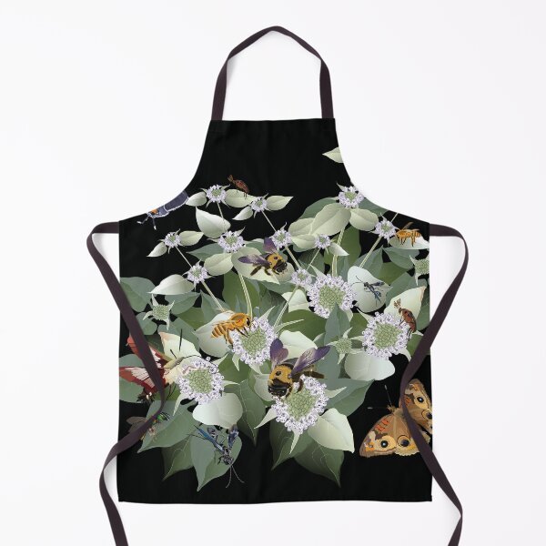 Item preview, Mountain Mint with Pollinating Bees, Butterflies, and Insects designed and sold by Jedi-Artist.
