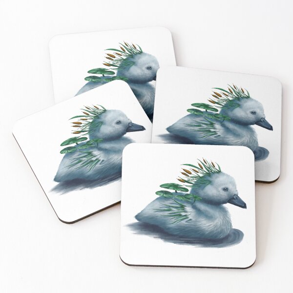 Item preview, Swan chicks with reed elements designed and sold by WolframArt.