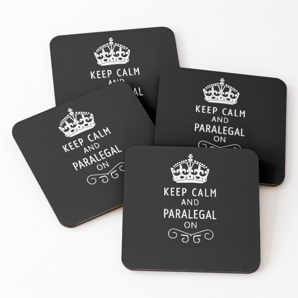 Item preview, Keep Calm and Paralegal On – Minimalist Legal Assistant Quote Design designed and sold by VividOrganica.