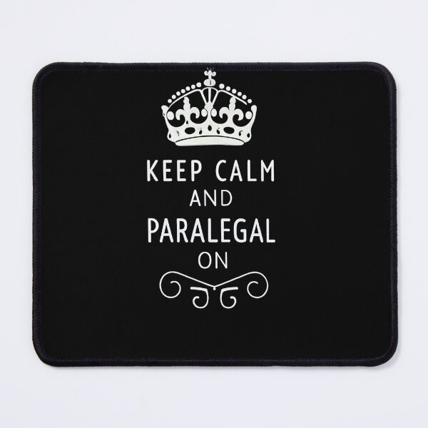 Item preview, Keep Calm and Paralegal On – Minimalist Legal Assistant Quote Design designed and sold by VividOrganica.