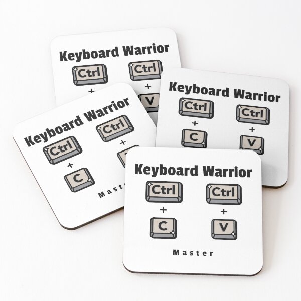 Item preview, Keyboard Warrior Ctrl + C Ctrl + V Master Funny Programmer Coding Design designed and sold by Ani-24.