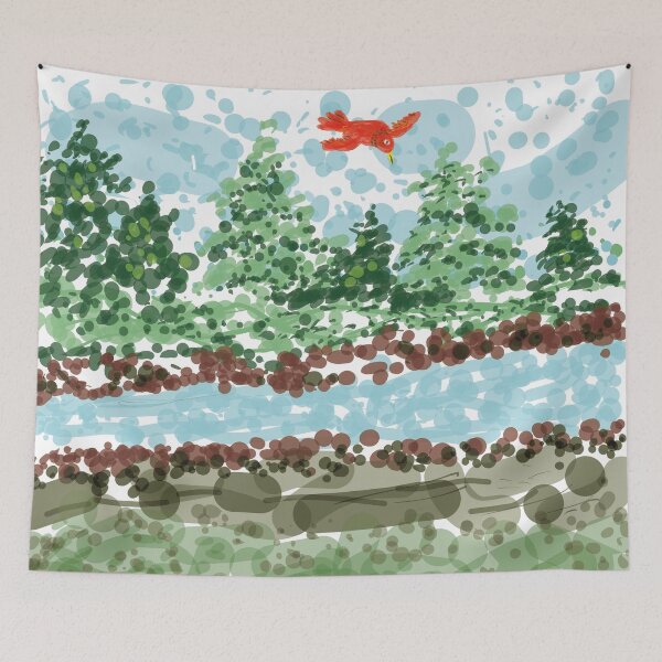 Item preview, Red Bird Flying designed and sold by Nigel-here.