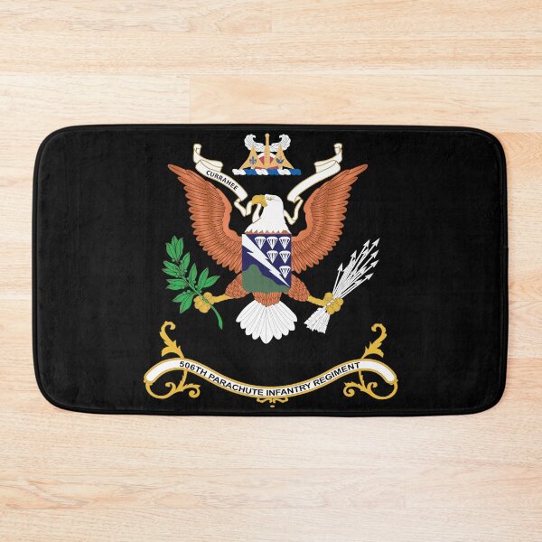 Artikelvorschau, Armee - Regimentsfarben - 506. Fallschirminfanterieregiment - CURRAHEE X 300 entworfen und verkauft von Military Insignia Products.