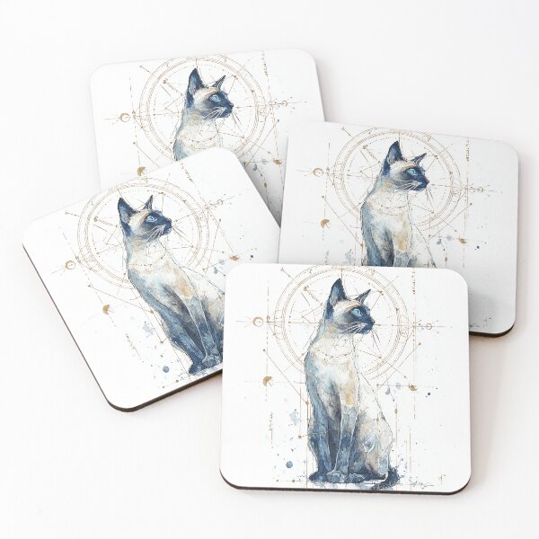 Item preview, Celestial Siamese Cat designed and sold by Dusk Atelier.