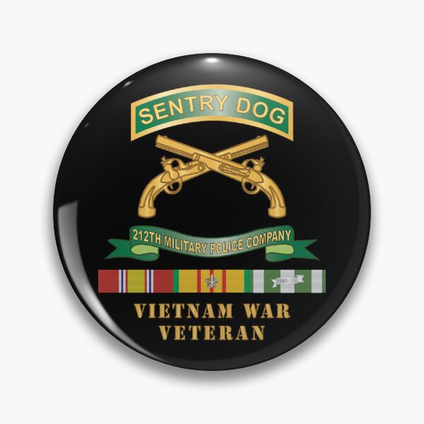 Item preview, Army - Sentry Dog - 212th Military Police Company w Br - Ribbon Vietnam War Veteran w VN SVC X 300 designed and sold by Military Insignia Products.