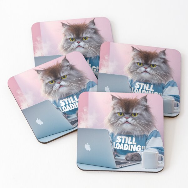 Item preview, Work From Home Cat T-Shirt | Funny "Still Loading…" Meme Tee designed and sold by Nuvra Clothing.