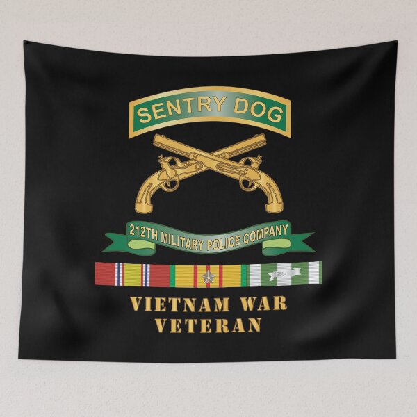 Item preview, Army - Sentry Dog - 212th Military Police Company w Br - Ribbon Vietnam War Veteran w VN SVC X 300 designed and sold by Military Insignia Products.