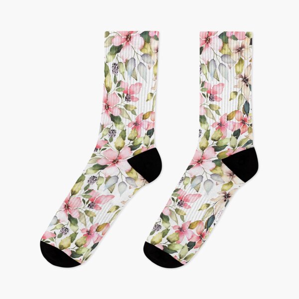 Item preview, Watercolor Flowers dream wedding florals spring romantic blossom garden meadow botanic decor designed and sold by art-tee-ua.