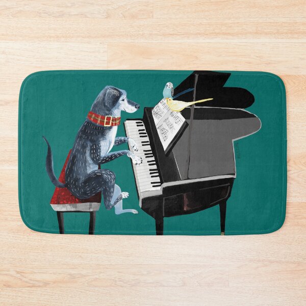 Item preview, Piano lesson with Angel in teal designed and sold by belettelepink.