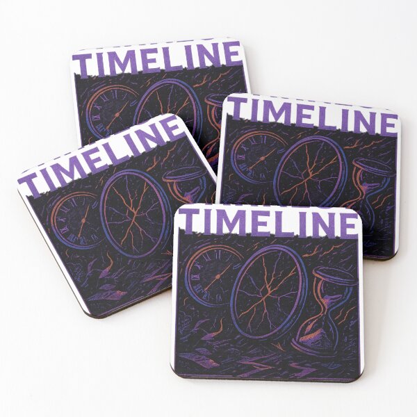Item preview, Darkest Timeline | Gothic Clock & Hourglass Design designed and sold by Doodle Emporium.