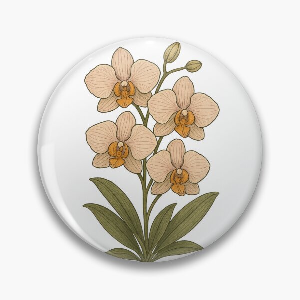 Item preview, Orchid in Bloom Sticker – Elegant Greenhouse Orchid Design designed and sold by Feral Confetti.