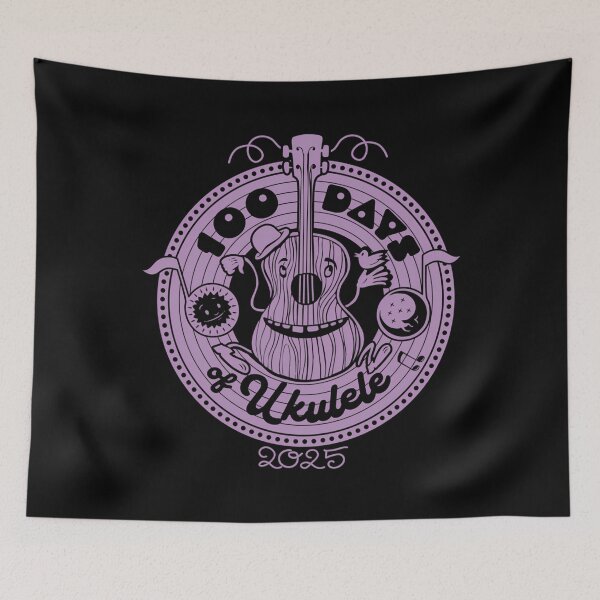 Item preview, 2025 Long Play 3 Lavender - 100 Days Of Ukulele 2025 designed and sold by MATHEWRICHA4.