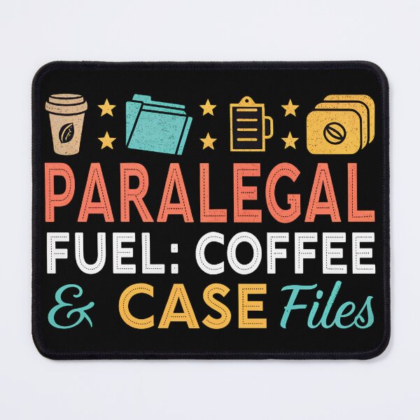 Item preview, Paralegal Fuel – Funny Coffee & Case Files Quote Design designed and sold by VividOrganica.