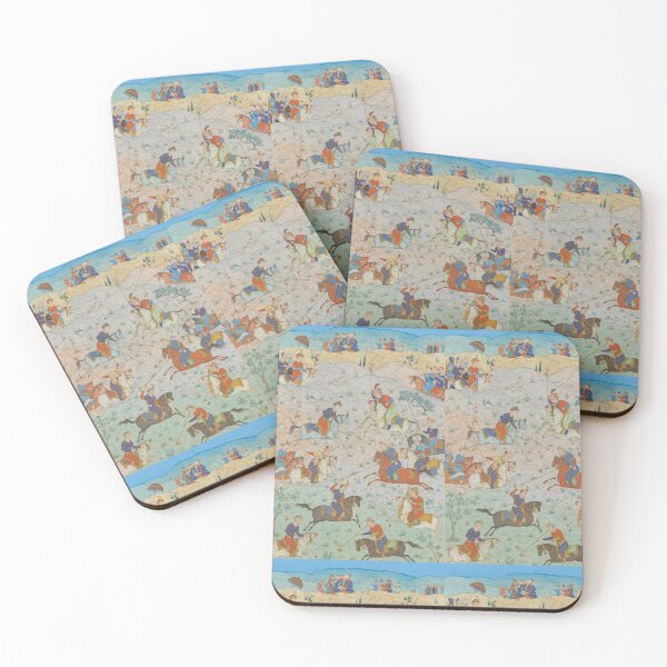 Item preview, Persian Polo Scene – Traditional Iranian Art Inspired Design designed and sold by Merida7.