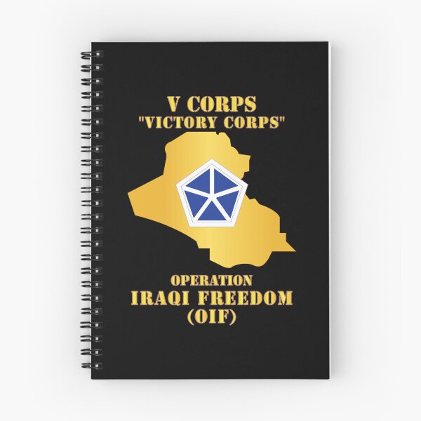 Item preview, Army - V Corps - OIF w Map designed and sold by Military Insignia Products.