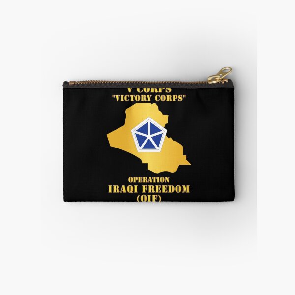 Item preview, Army - V Corps - OIF w Map designed and sold by Military Insignia Products.