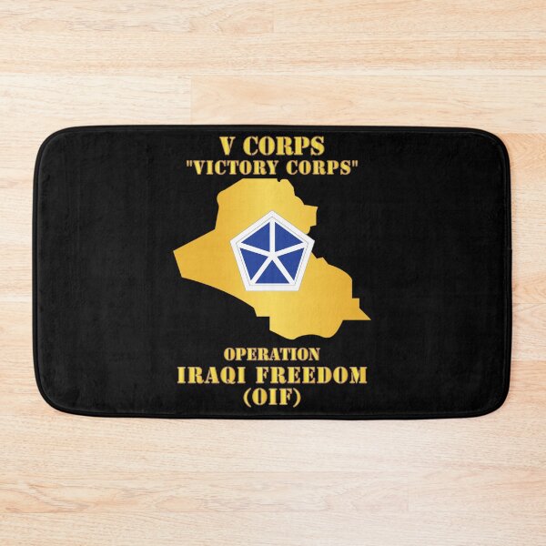 Item preview, Army - V Corps - OIF w Map designed and sold by Military Insignia Products.