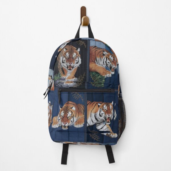 Item preview, Denim Quilt Patchwork Tiger Print Pattern designed and sold by JediKittenWars.