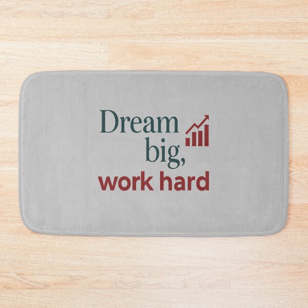 Item preview, Dream Big Work Hard – Motivational Quote Typography Design designed and sold by ArthUpscale.