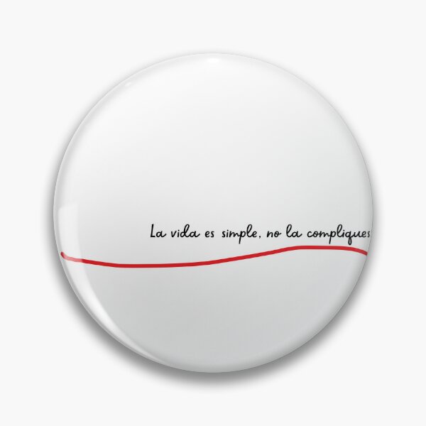 Item preview, Life is simple, don't complicate it! designed and sold by FrasesVivas.