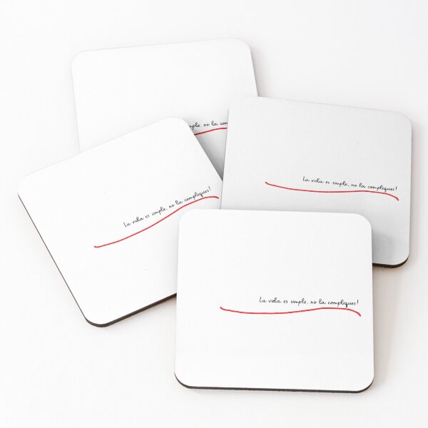 Item preview, Life is simple, don't complicate it! designed and sold by FrasesVivas.