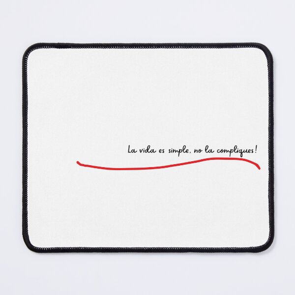 Item preview, Life is simple, don't complicate it! designed and sold by FrasesVivas.