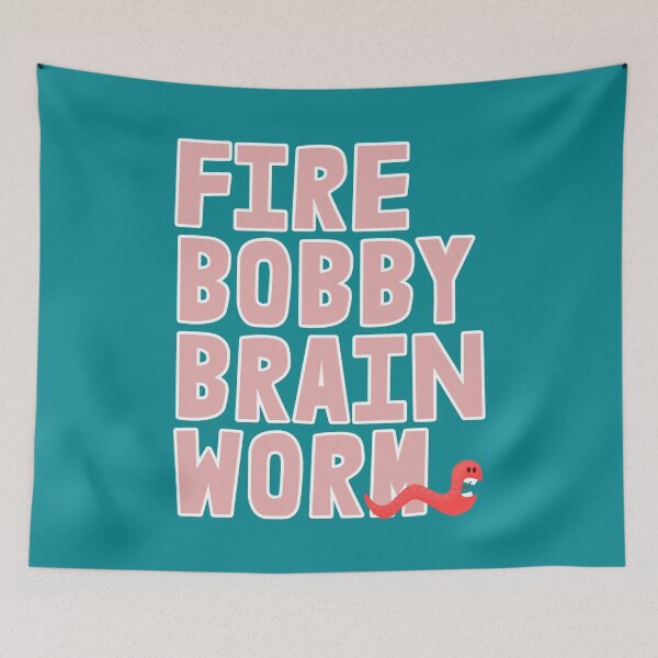 Item preview, Fire Bobby Brain Worm - Scaredy worm edition designed and sold by Thelittlelord.