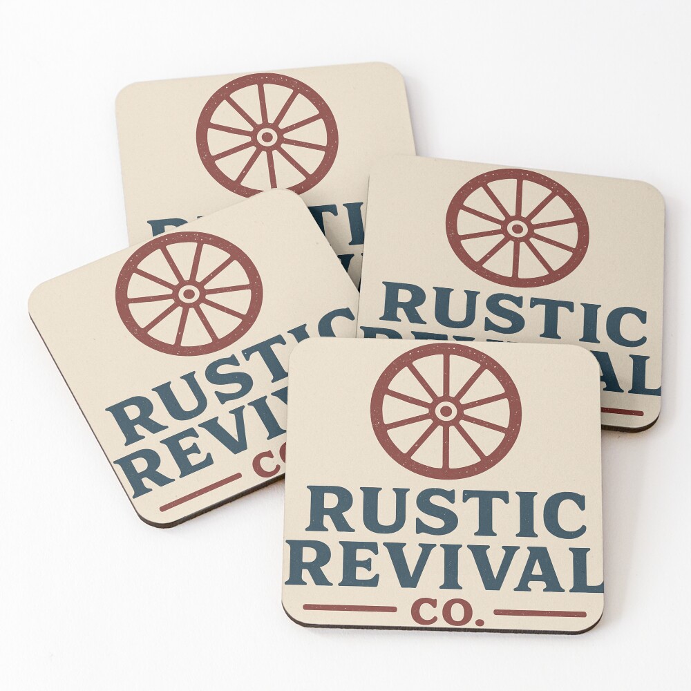 Item preview, Coasters (Set of 4) designed and sold by RusticRevivalCo.