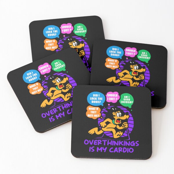 Item preview, Pluto Overthinking Humor – Anxiety Cardio Design designed and sold by UnicornDreamers.