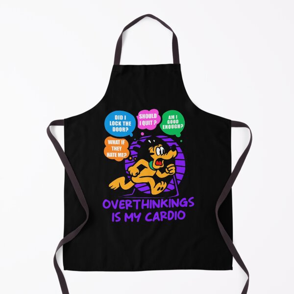 Item preview, Pluto Overthinking Humor – Anxiety Cardio Design designed and sold by UnicornDreamers.