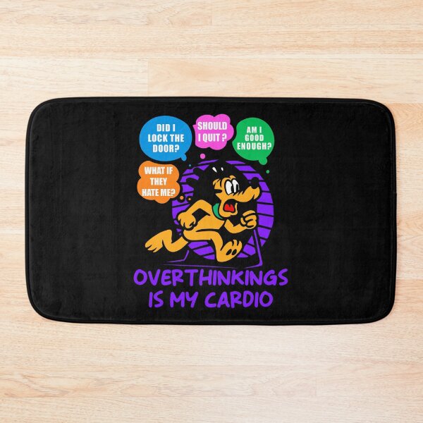Item preview, Pluto Overthinking Humor – Anxiety Cardio Design designed and sold by UnicornDreamers.