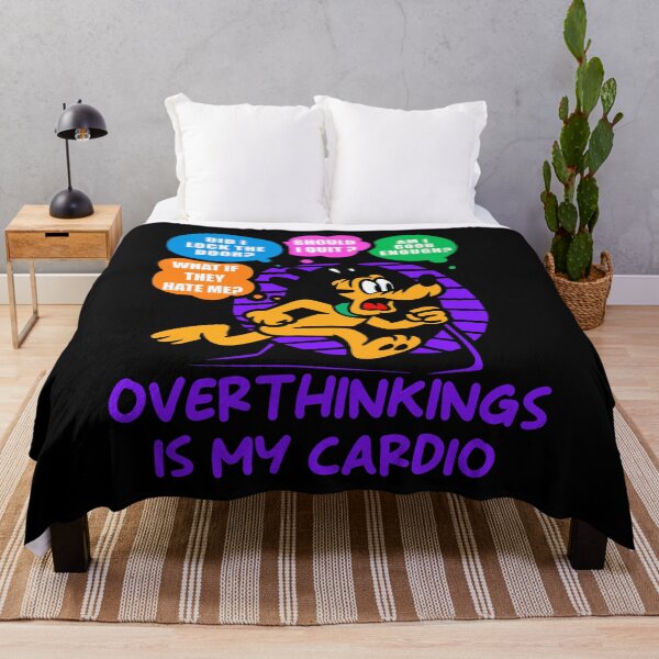 Item preview, Pluto Overthinking Humor – Anxiety Cardio Design designed and sold by UnicornDreamers.