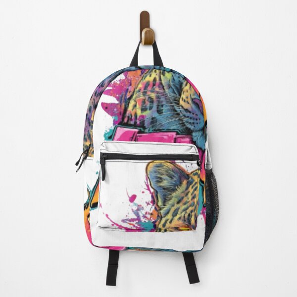 Item preview, Graffiti Leopard – Neon Wild Cat Street Art Design designed and sold by AlexLineArt.