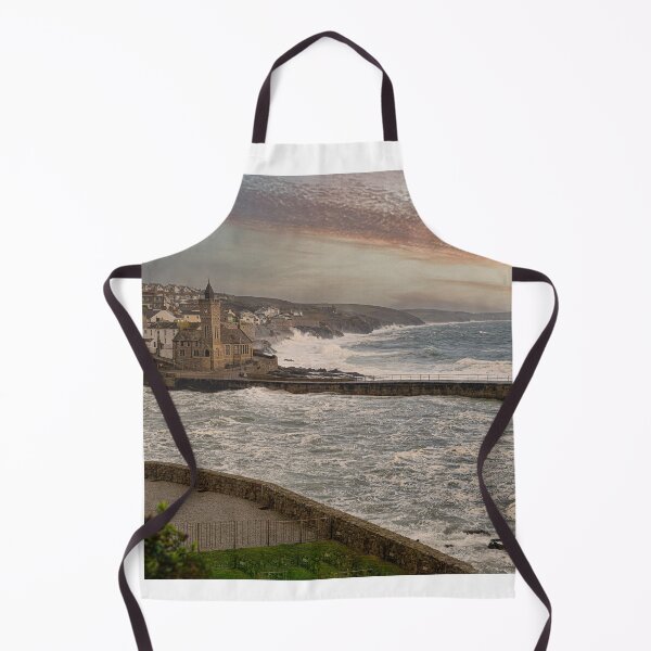 Item preview, Porthleven Cornwall, stormy seas designed and sold by kathleenjean.