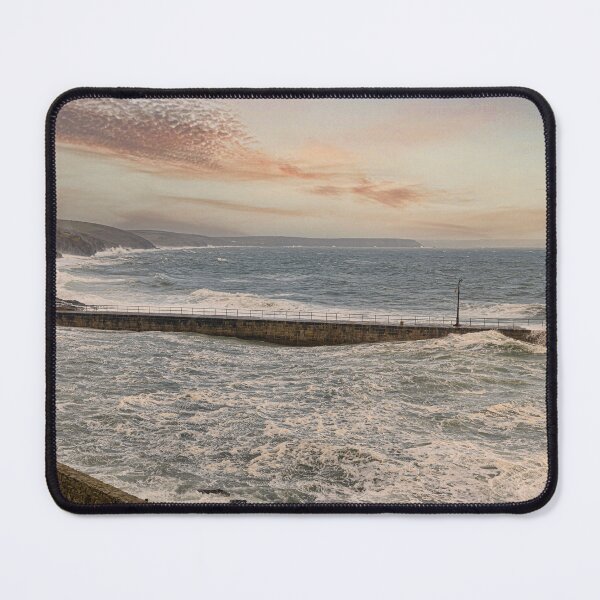 Item preview, Porthleven Cornwall, stormy seas designed and sold by kathleenjean.