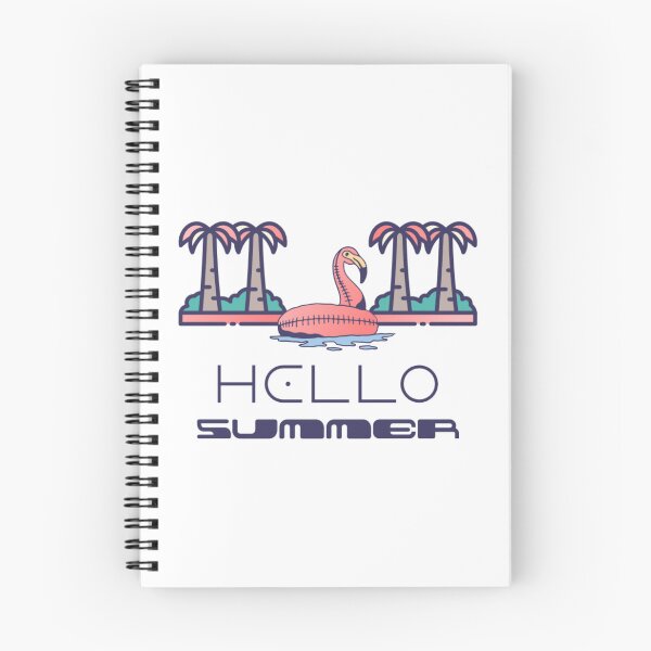 Item preview, Hello Summer Flamingo Pool Float - Tropical Palm Tree Vacation Art designed and sold by JERUK POPSICLE.