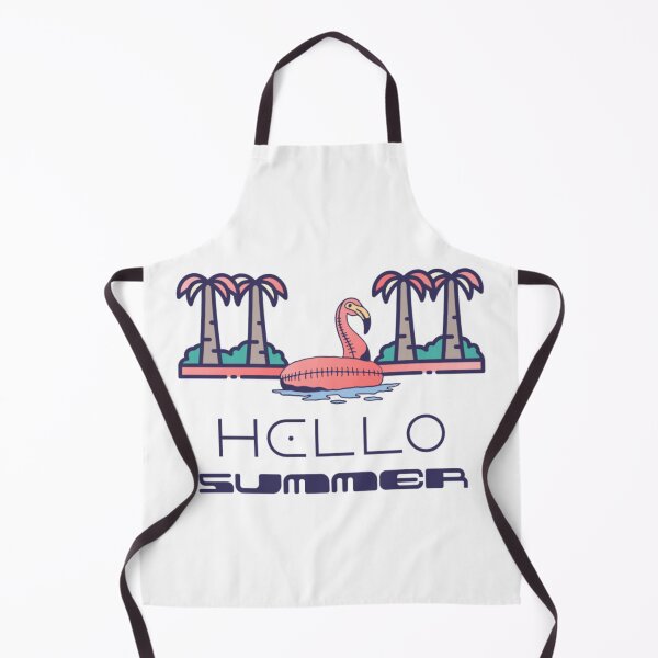 Item preview, Hello Summer Flamingo Pool Float - Tropical Palm Tree Vacation Art designed and sold by JERUK POPSICLE.