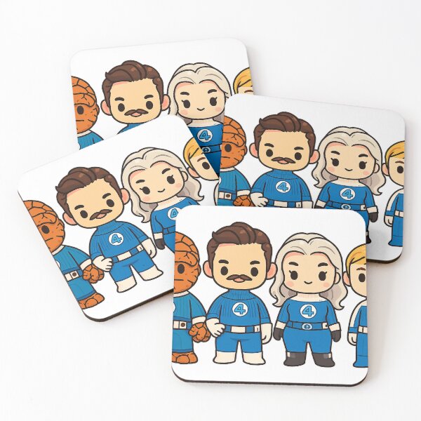 Item preview, Fantastic Four Kawaii designed and sold by Drip stamp.
