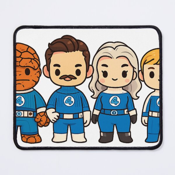 Item preview, Fantastic Four Kawaii designed and sold by Drip stamp.