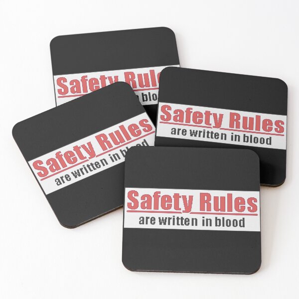 Item preview, Safety Rules are Written in Blood designed and sold by FlyingJackalope.