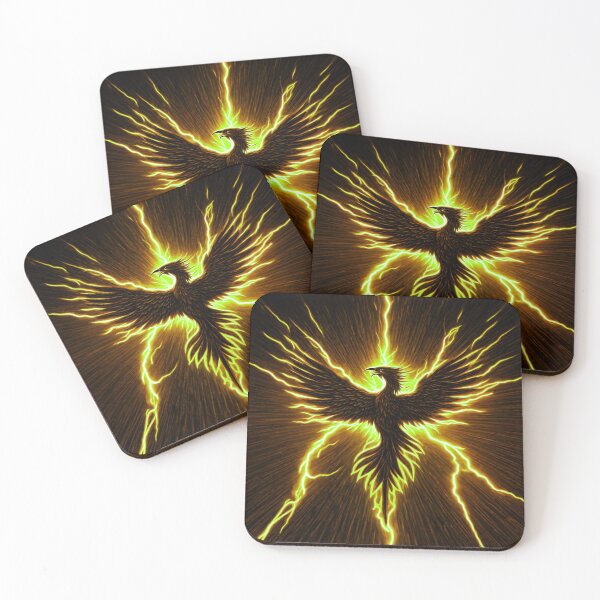 Item preview, Golden Lightning Phoenix designed and sold by Healio2.