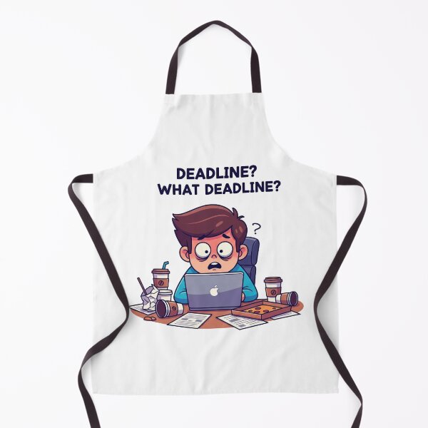 Item preview, Funny Deadline Stress Work Humor Illustration designed and sold by Pani-Malyuvalka.